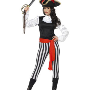 Pirate Lady Costume, with Top, Black