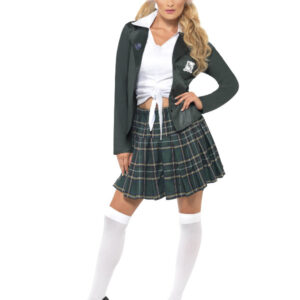 Preppy Schoolgirl Costume, Grey