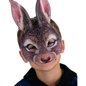 Kids Brown Rabbit Mask