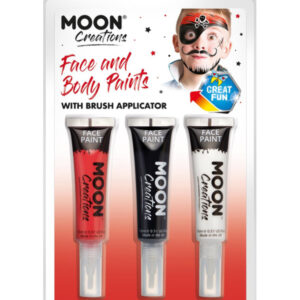Moon Creations Face & Body Paints and Brush,