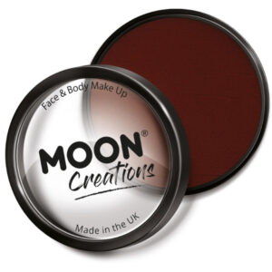 Moon Creations Pro Face Paint Cake Pot, Dark Red