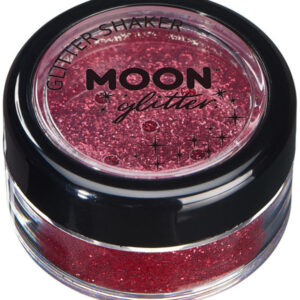 Moon Glitter Classic Fine Glitter Shakers, Red